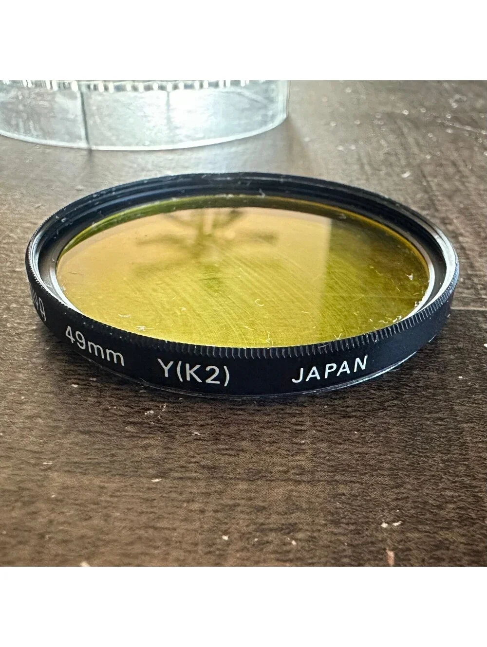 Vintage 49mm Camera Filter Lot Hoya Y(K2) Yellow Promaster R2 Red Japan Case